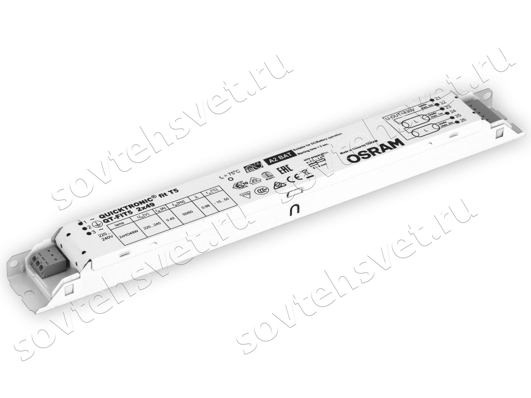 Изображение товара: QT-FIT5 2x49 / 4008321832153 OSRAM / ЭПРА для люминесцентных ламп