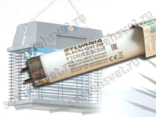 Изображение товара: F15 T8 BL368 / 0000082 SYLVANIA / ультрафиолетовая люминесцентная лампа купить в СовТехСвет