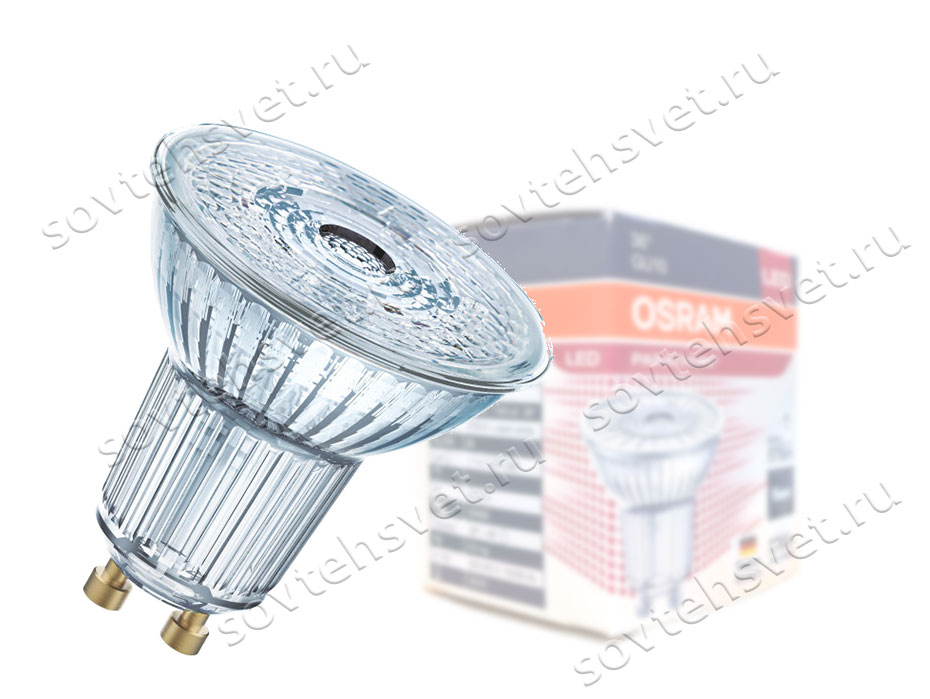 Изображение товара: Лампа светодиодная диммируемая с цоколем GU10 OSRAM PR PAR16 5.9W/930 DIM купить в СовТехСвет
