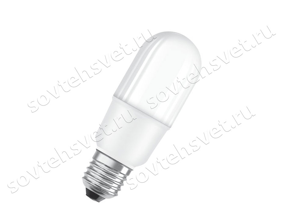 Изображение товара: Лампа светодиодная матовая малого диаметра OSRAM Parathom Stick 60 8W/827 с цоколем E27, колба цилиндрической формы купить в СовТехСвет