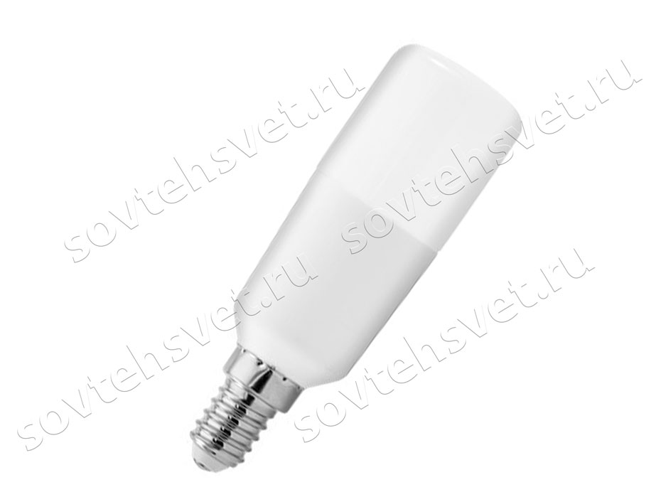 Изображение товара: Лампа светодиодная малого диаметра Tungsram Bright Stik LED7/STIK/830 E14 550lm матовая купить в СовТехСвет